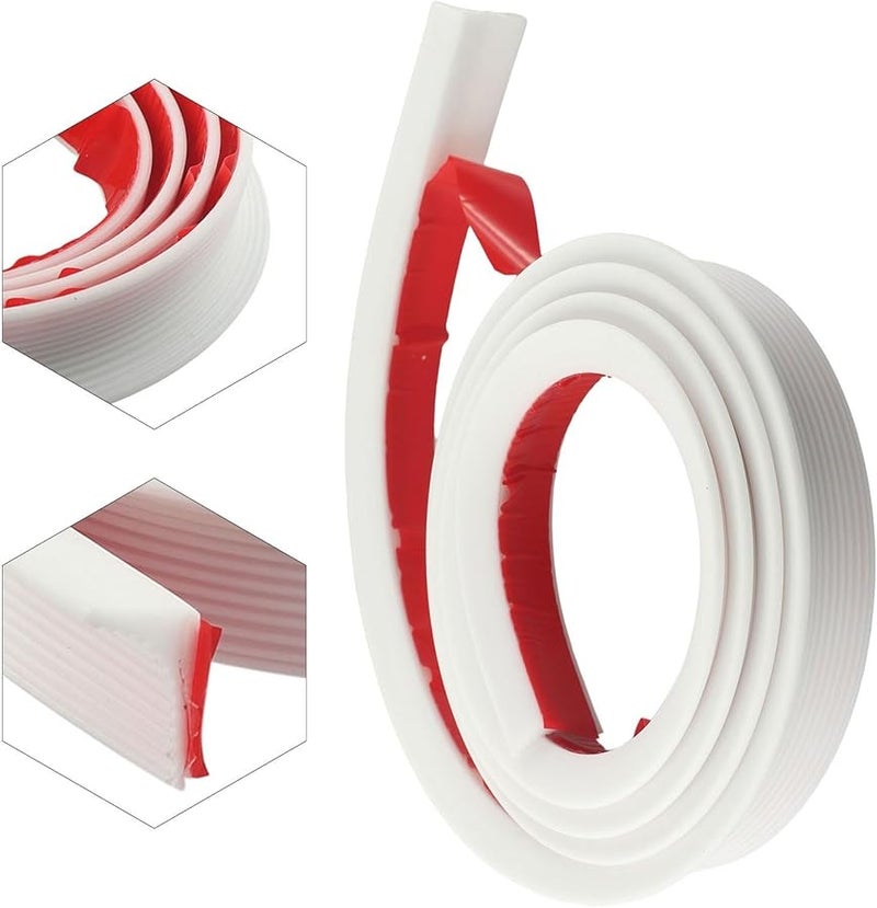 Flexible Silicone Water Barrier For Countertop And Shower 200cm Waterproof Threshold Seal Strip - Image 5